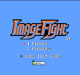 Image Fight (Japan) Title Screen